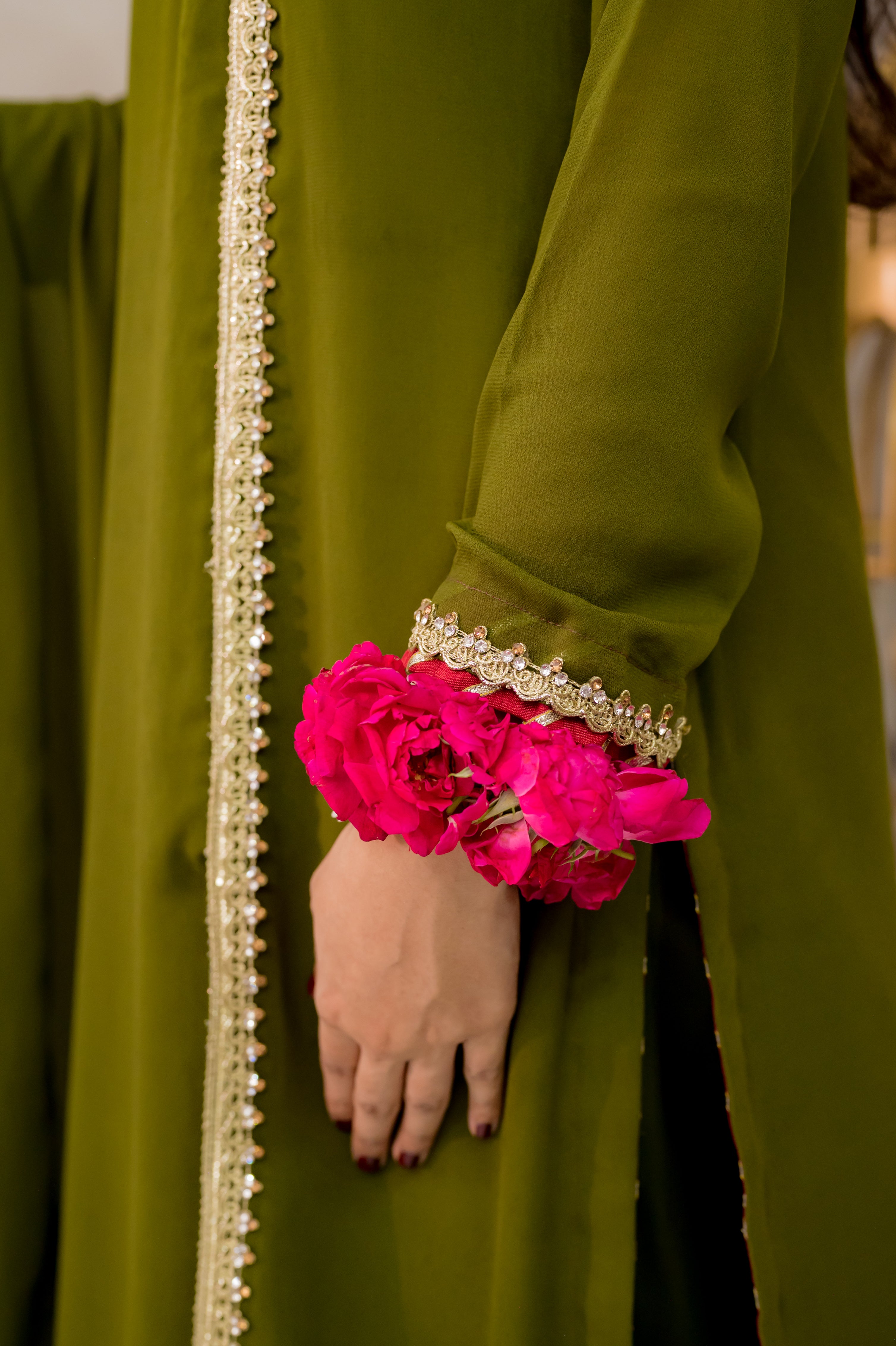 Seaweed Georgette 3 Piece Suit