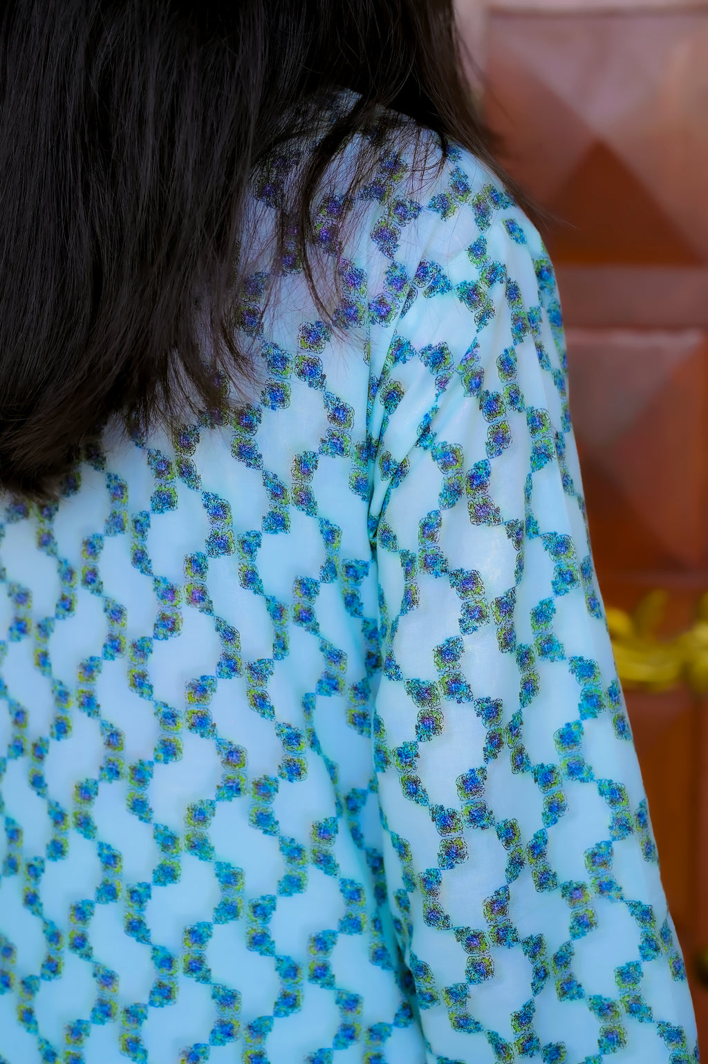 Dreamy Aqua Aura 2 Piece Suit