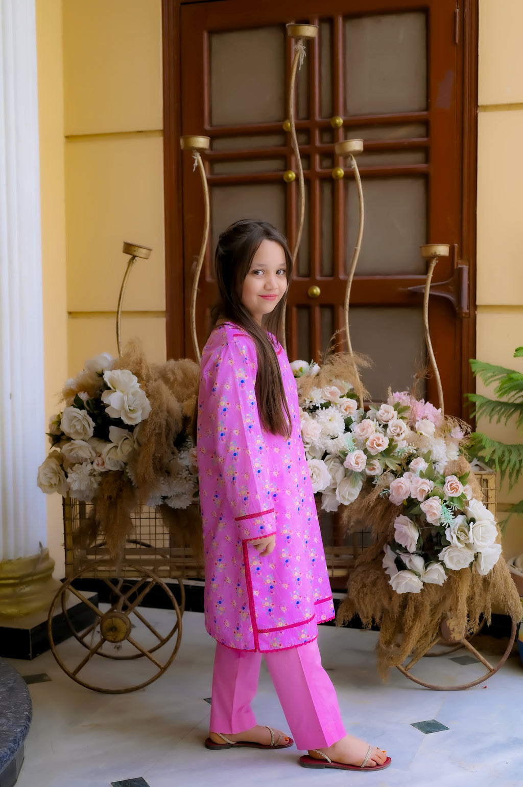 Sweet Pink Sparkle 2 Piece Suit