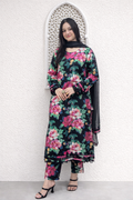 Midnight Blossom Floral 3 Piece Lawn