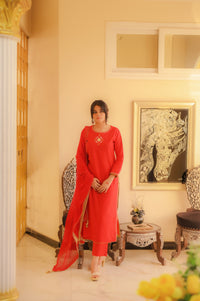 Red Heritage Attire 2 Piece Suit