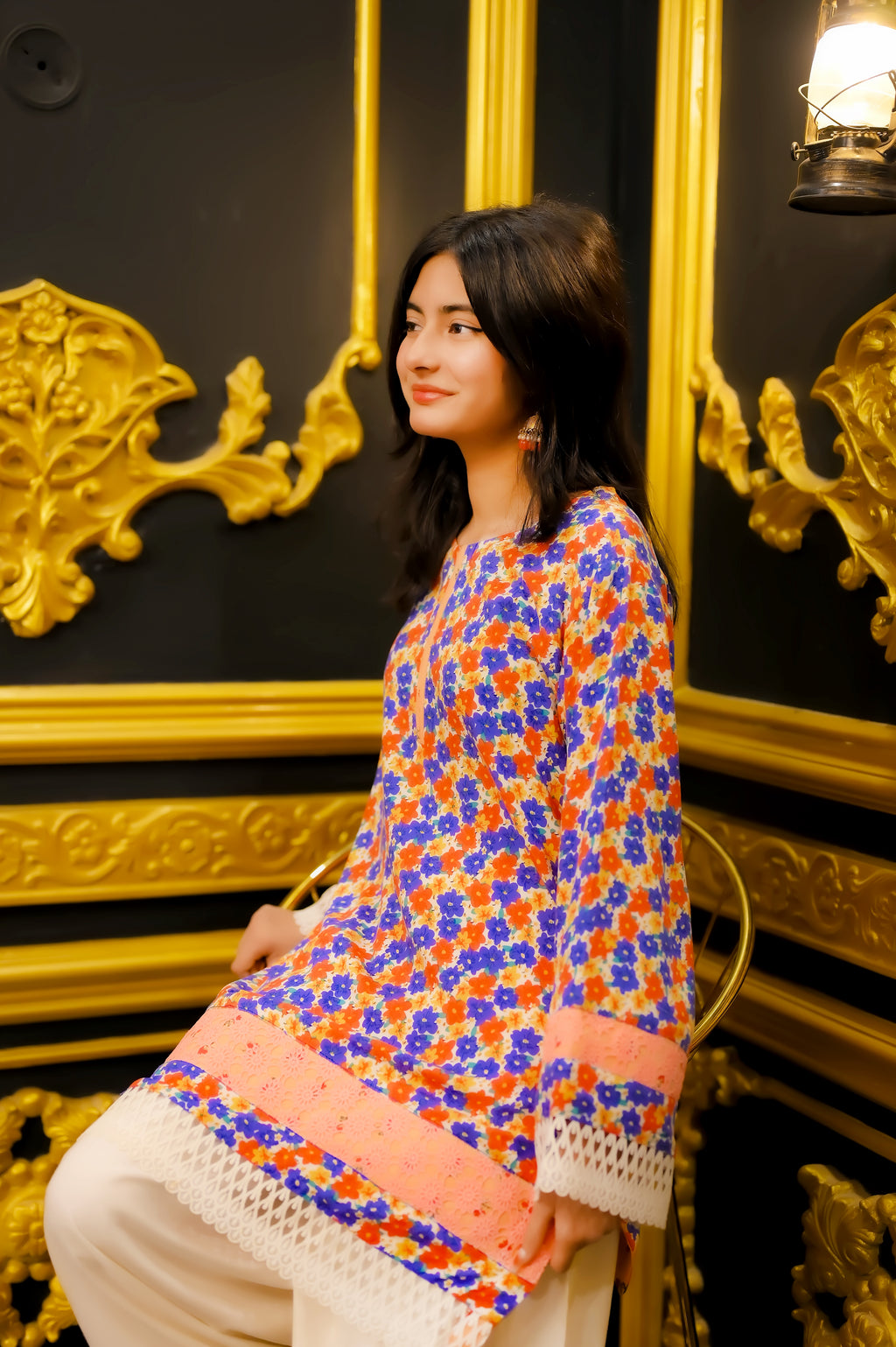 Serene Floral Aura 2 Piece Suit