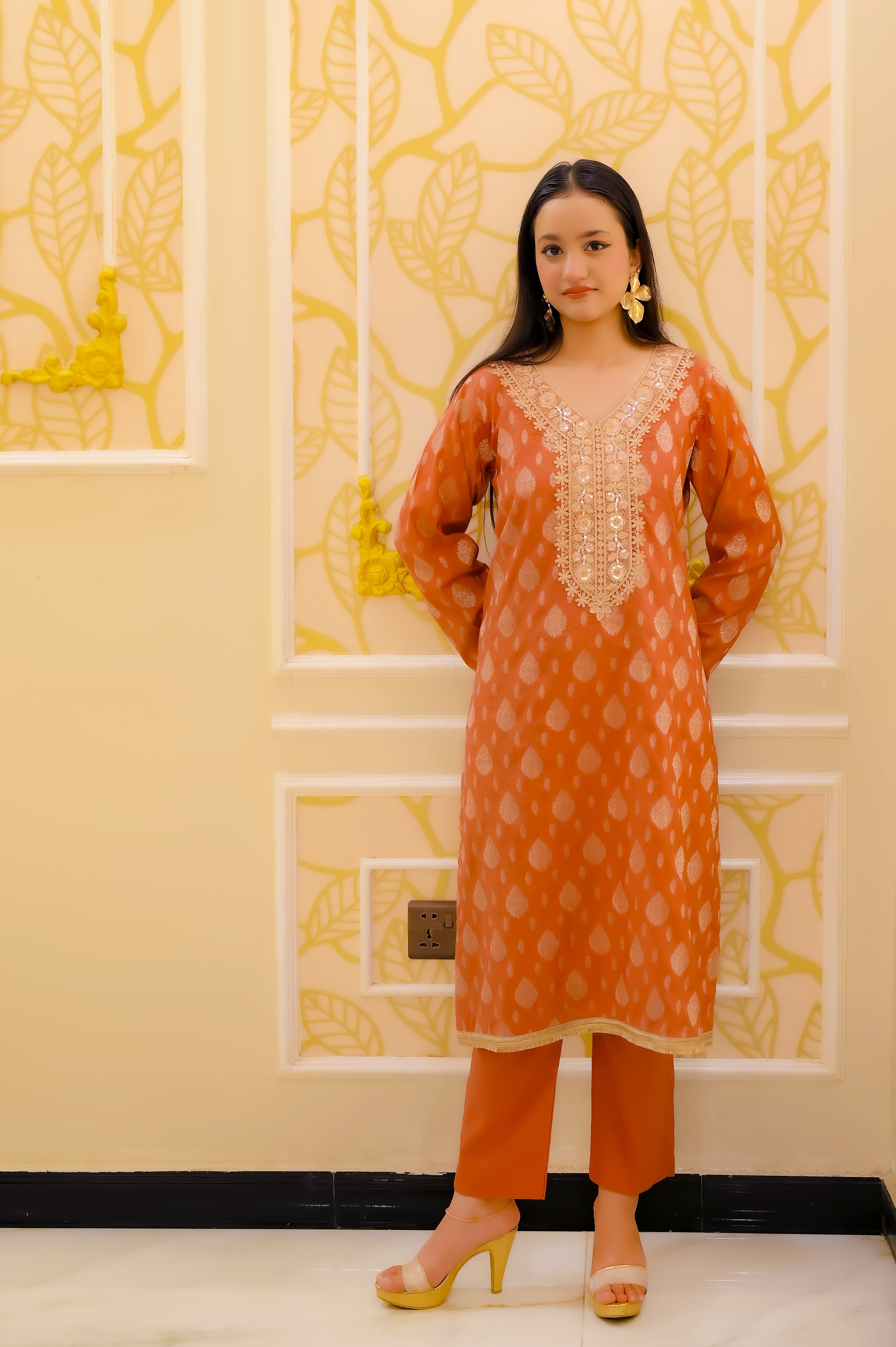 Rust Heritage Attire 2 Piece Suite