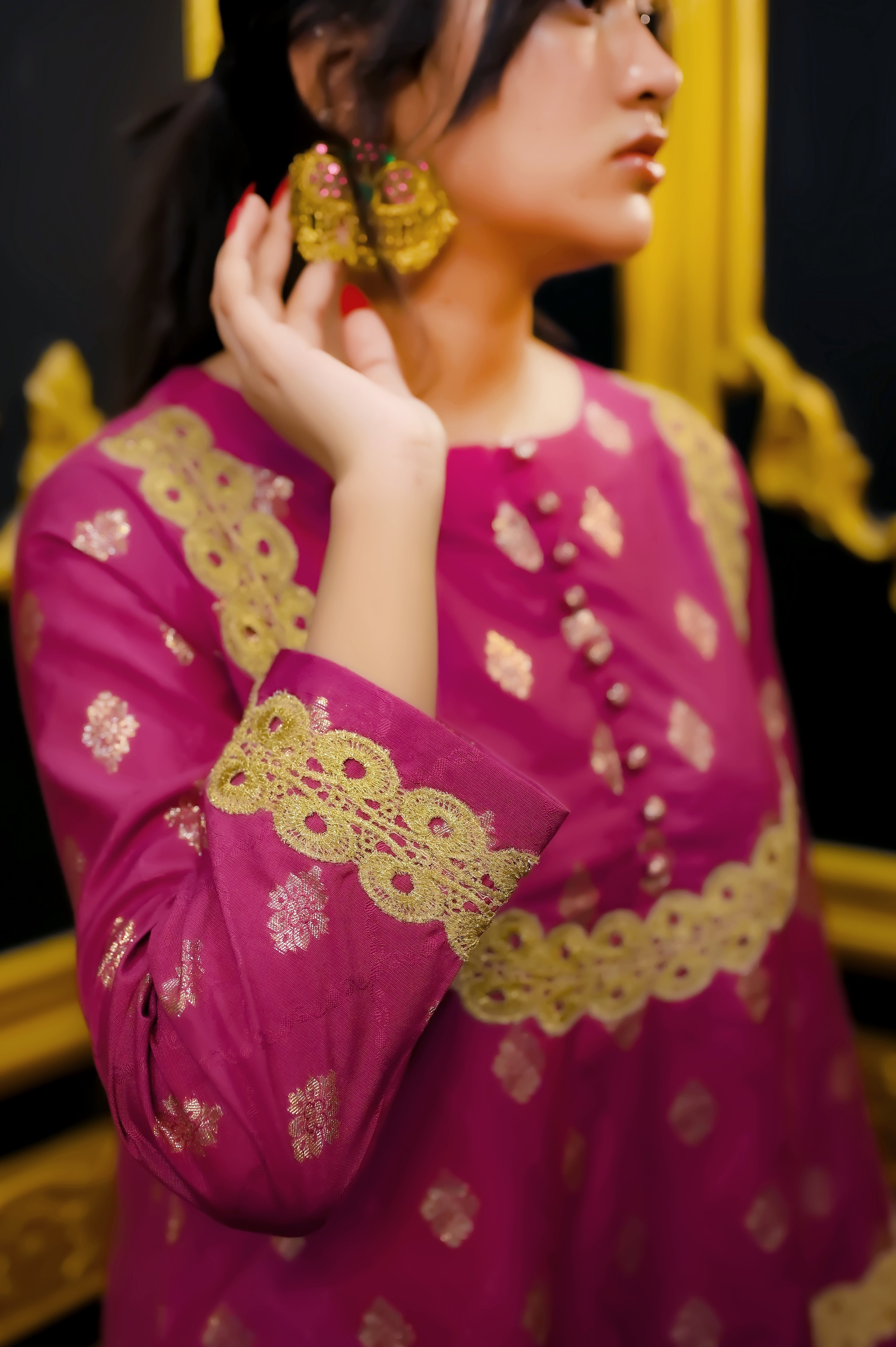 Magenta Heritage Attire 2 Piece Suit