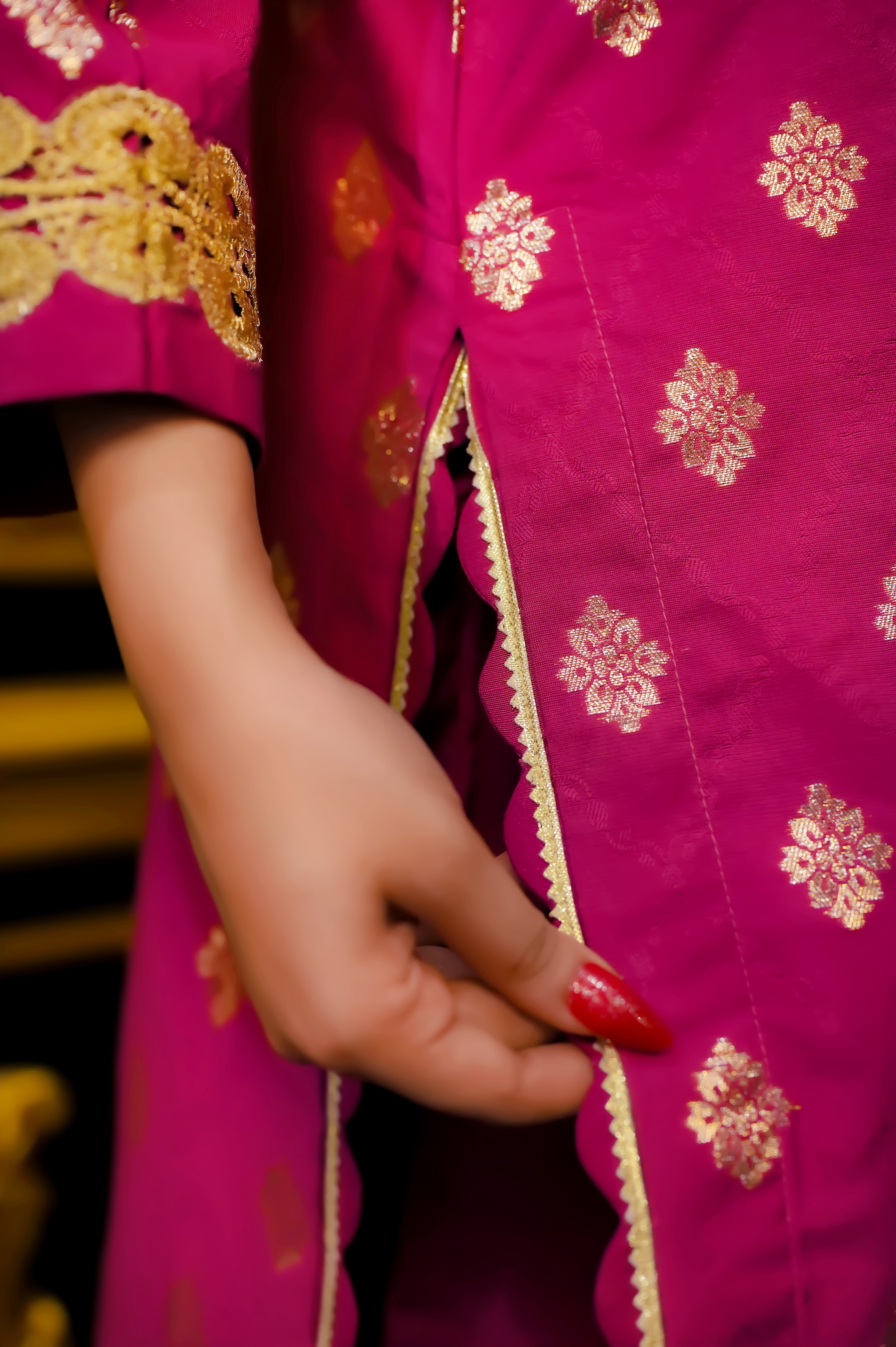 Magenta Heritage Attire 2 Piece Suit