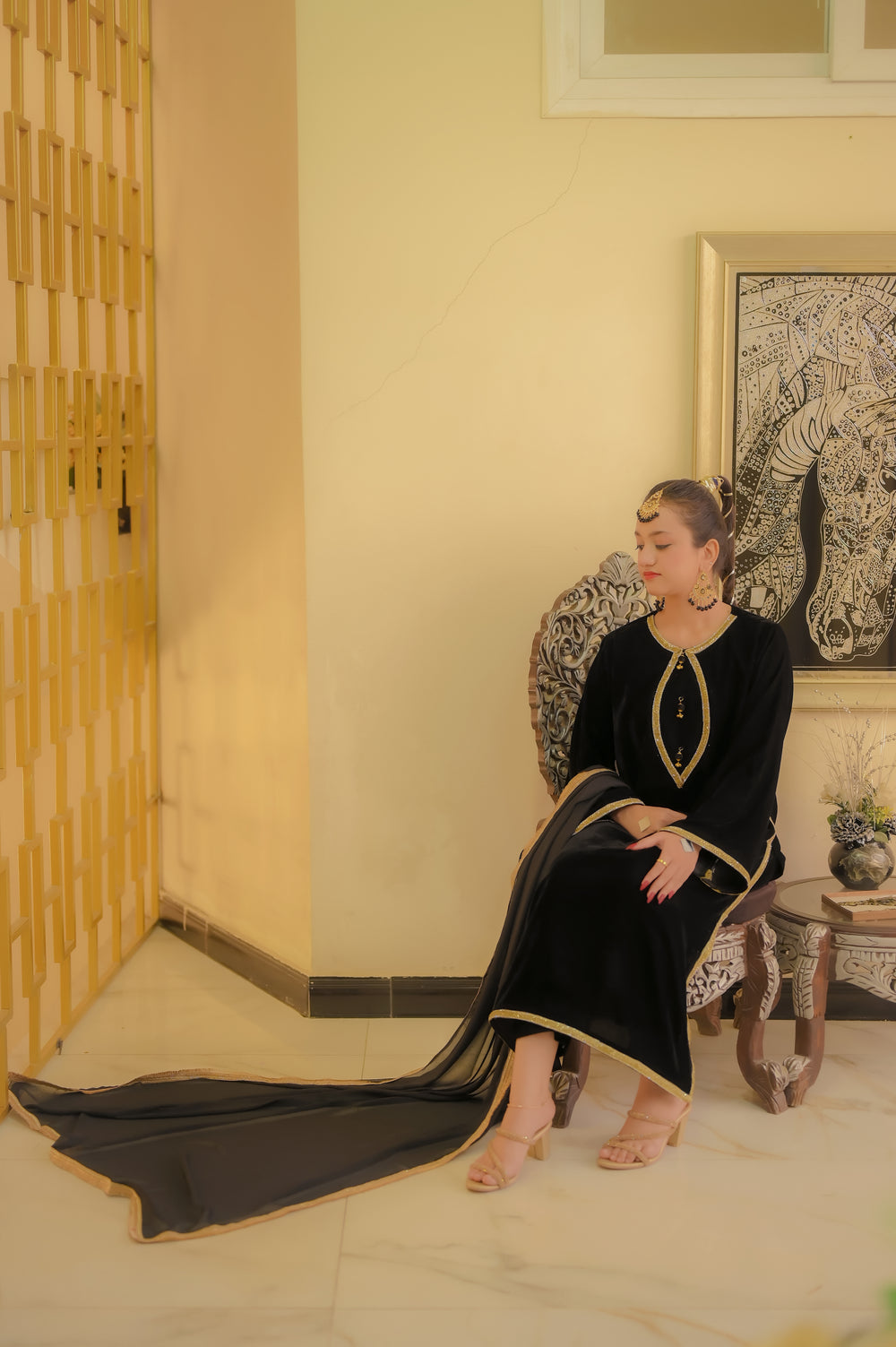 Velvet Stylish Royal Grace 3 Piece Suit