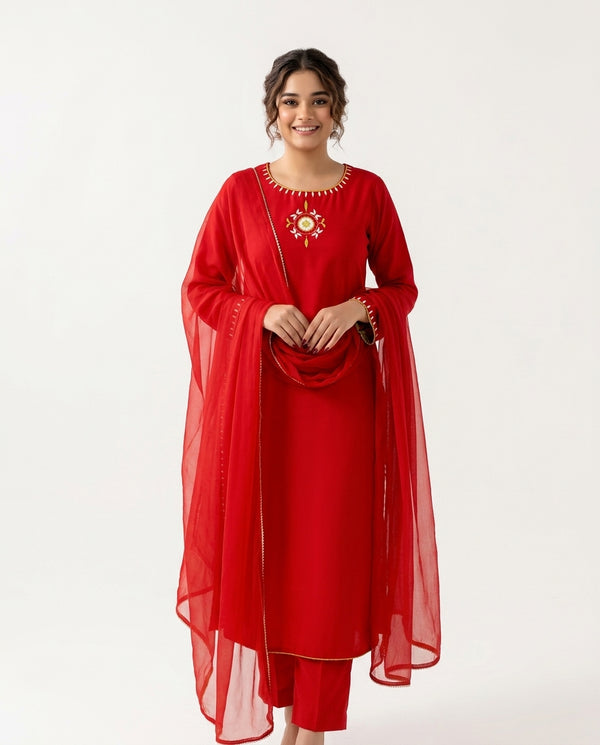 Red Heritage Attire 3 Piece Suit (Adults)