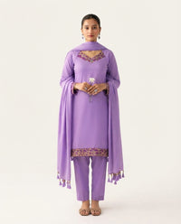 Lavender Embellished Georgette Suit (Adults)