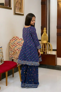 Indigo With Multi Color Polka Dot - Shade For Teen 