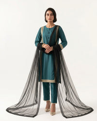 Teal Royal Glow 3 Piece Suit (Adults)