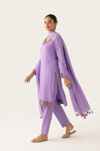 Lavender Embellished Georgette Suit (Adults)