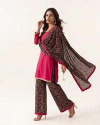 Square Neck Kurta With Vibrant Plazzo (Adults)