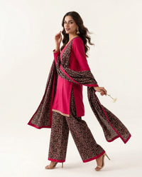 Square Neck Kurta With Vibrant Plazzo (Adults)