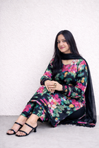 Midnight Blossom Floral 3 Piece Lawn