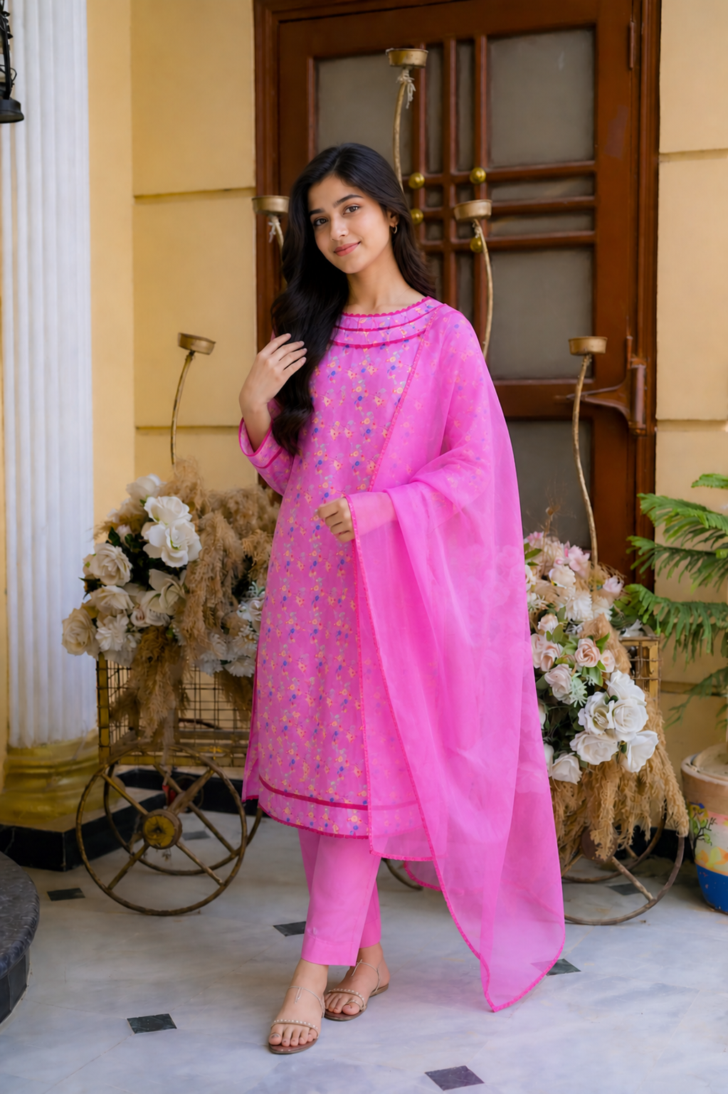 Sweet pink 3 piece suit
