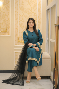 Teal Royal Glow 3 Piece Suit (Adults)