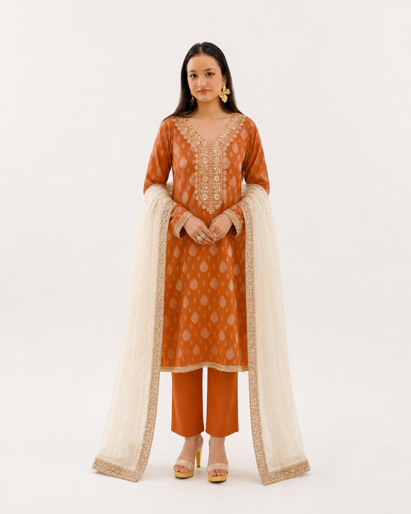 Rust Heritage Attire 2 Piece Suit