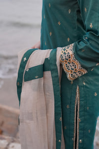 Elegant Jacquard 3 Piece Suit
