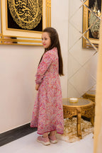 Multicolor Floral 2 Piece Kalidar Frock - Shade For Teen 