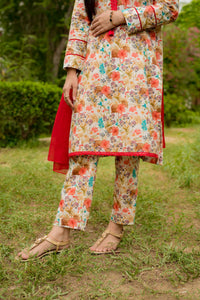 Floral Digital Print 2 Piece Lawn - Shade For Teen 