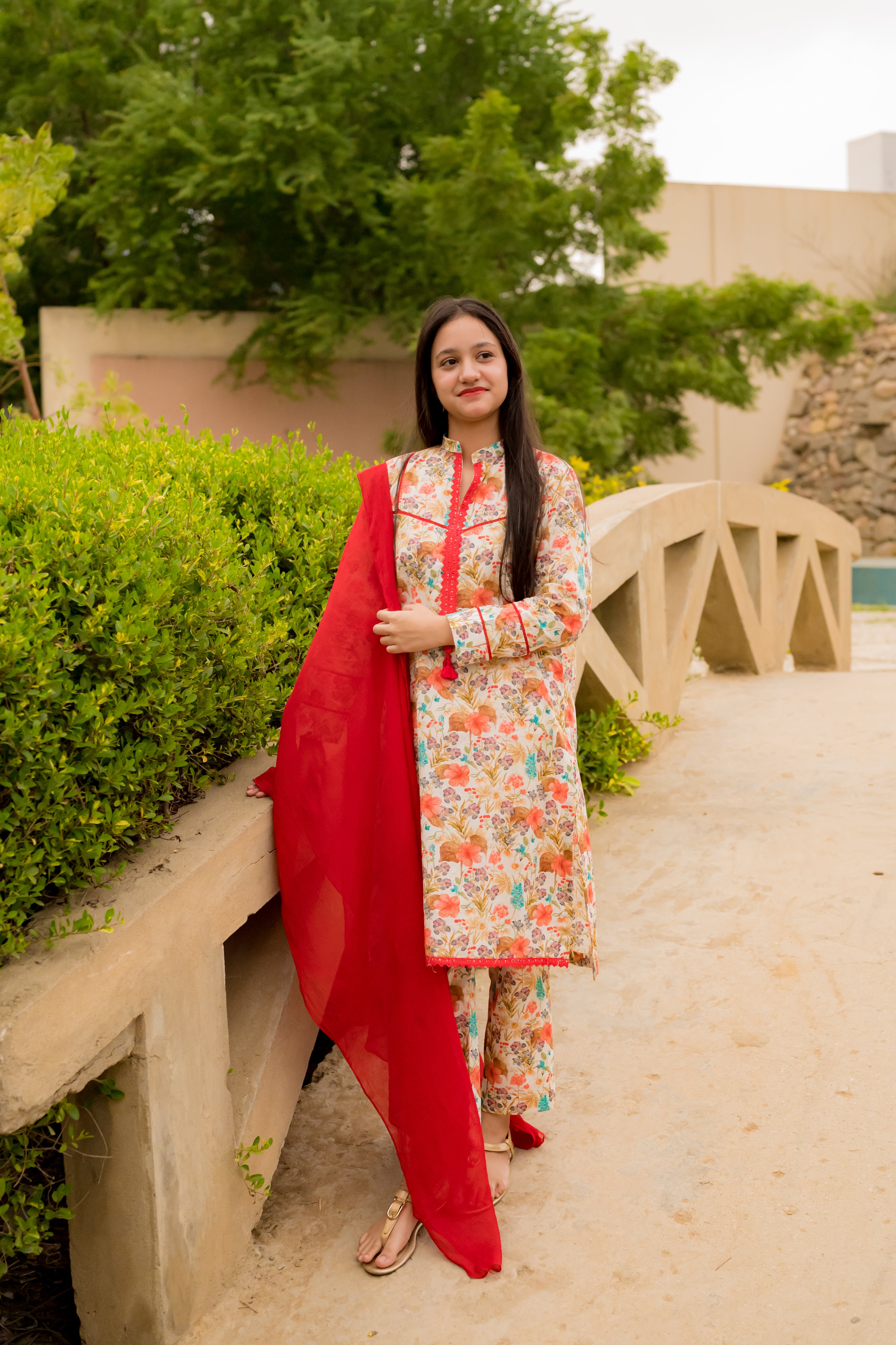 Floral Digital Print 2 Piece Lawn