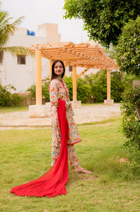 Floral Digital Print 2 Piece Lawn - Shade For Teen 