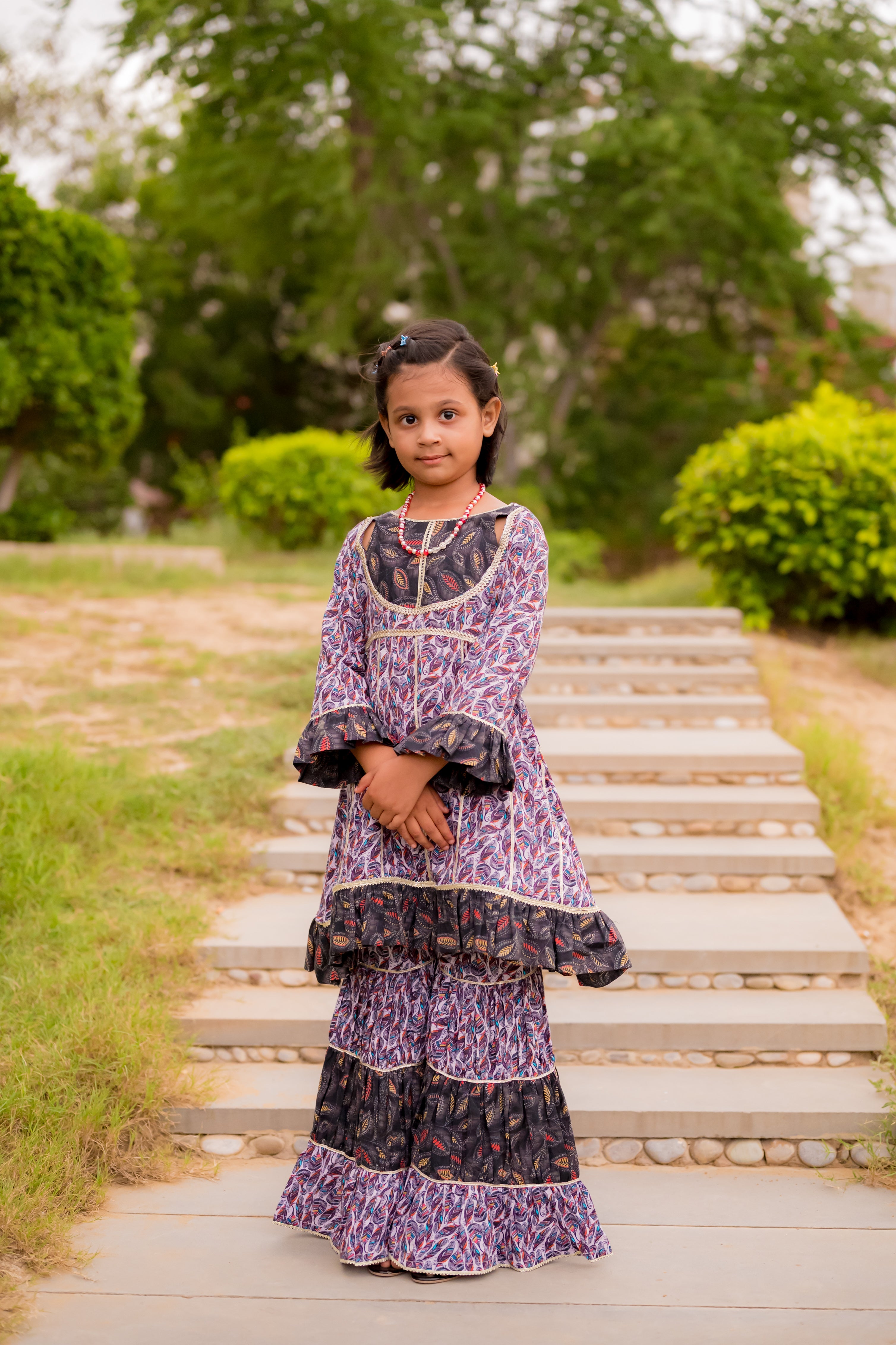 Floral Print Digital 2 Piece Lawn With Gharara