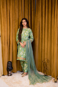 Floral Digital Print 3 Piece Lawn