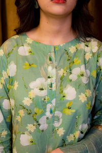 Floral Print Digital 2 Piece Lawn - Shade For Teen 