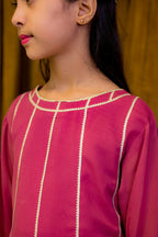 Blush Georgette Suit - Shade For Teen 