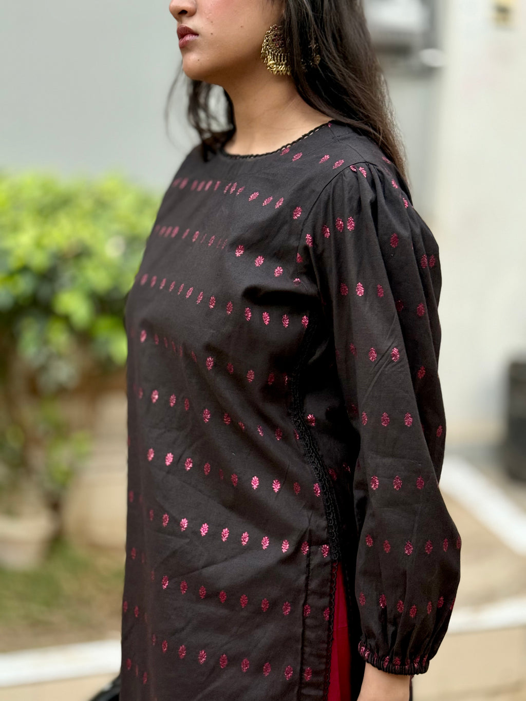Charcoal Elegance Kurta Set