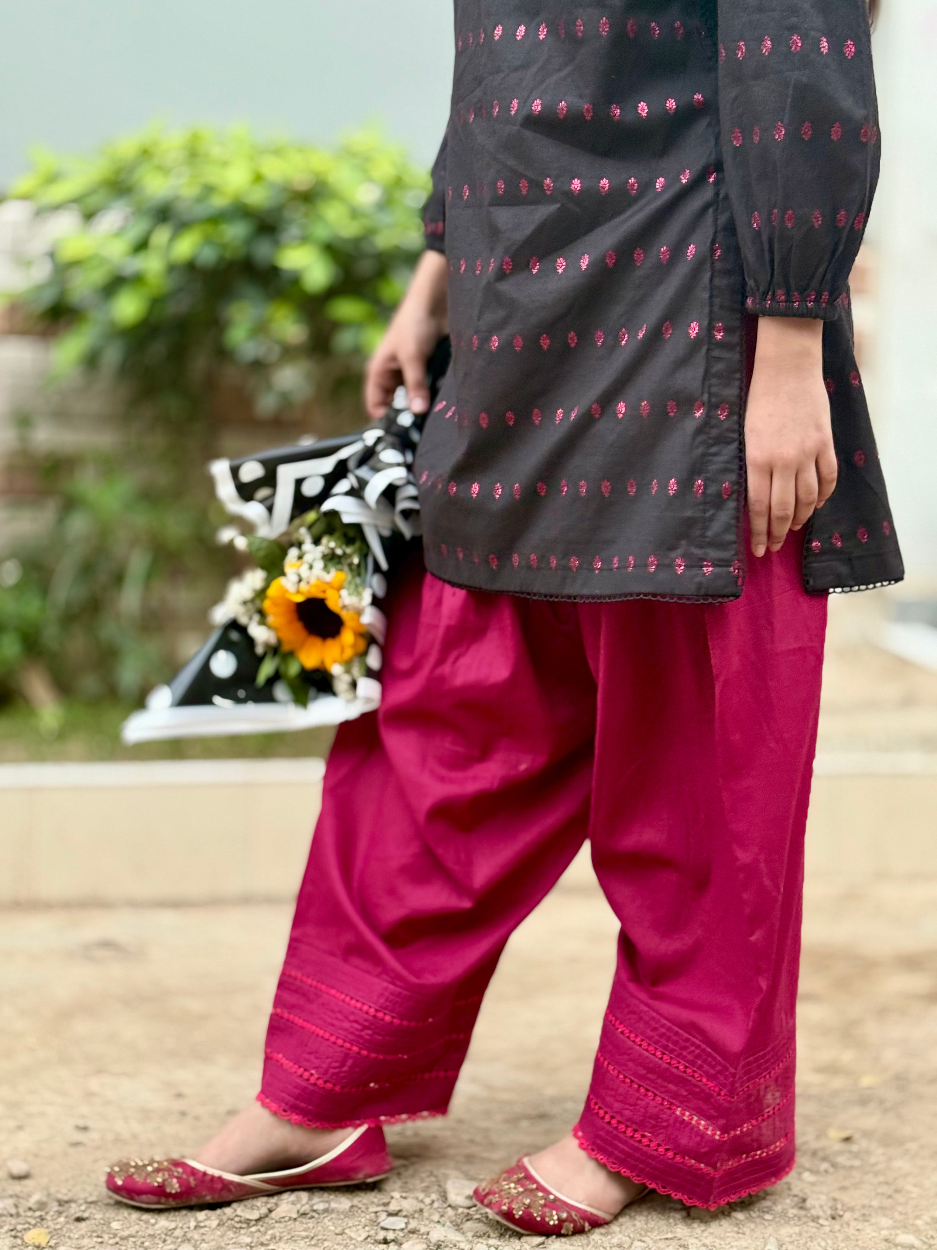 Charcoal Elegance Kurta Set