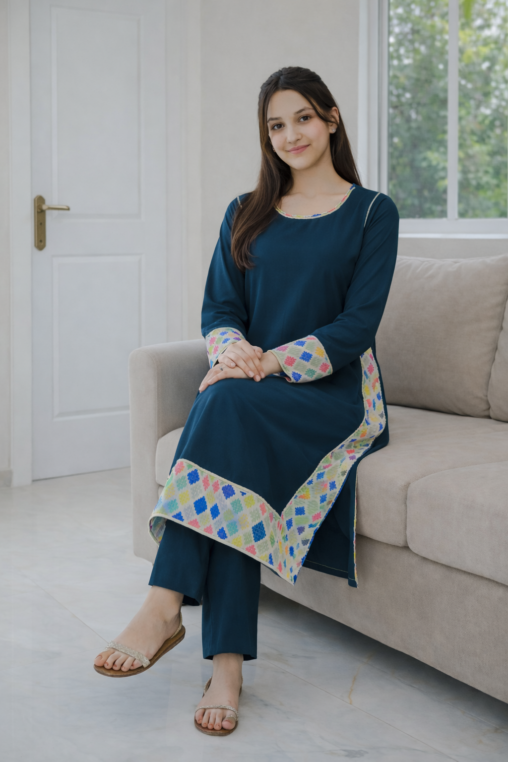 Color Pop Kurta 2 Piece Suit