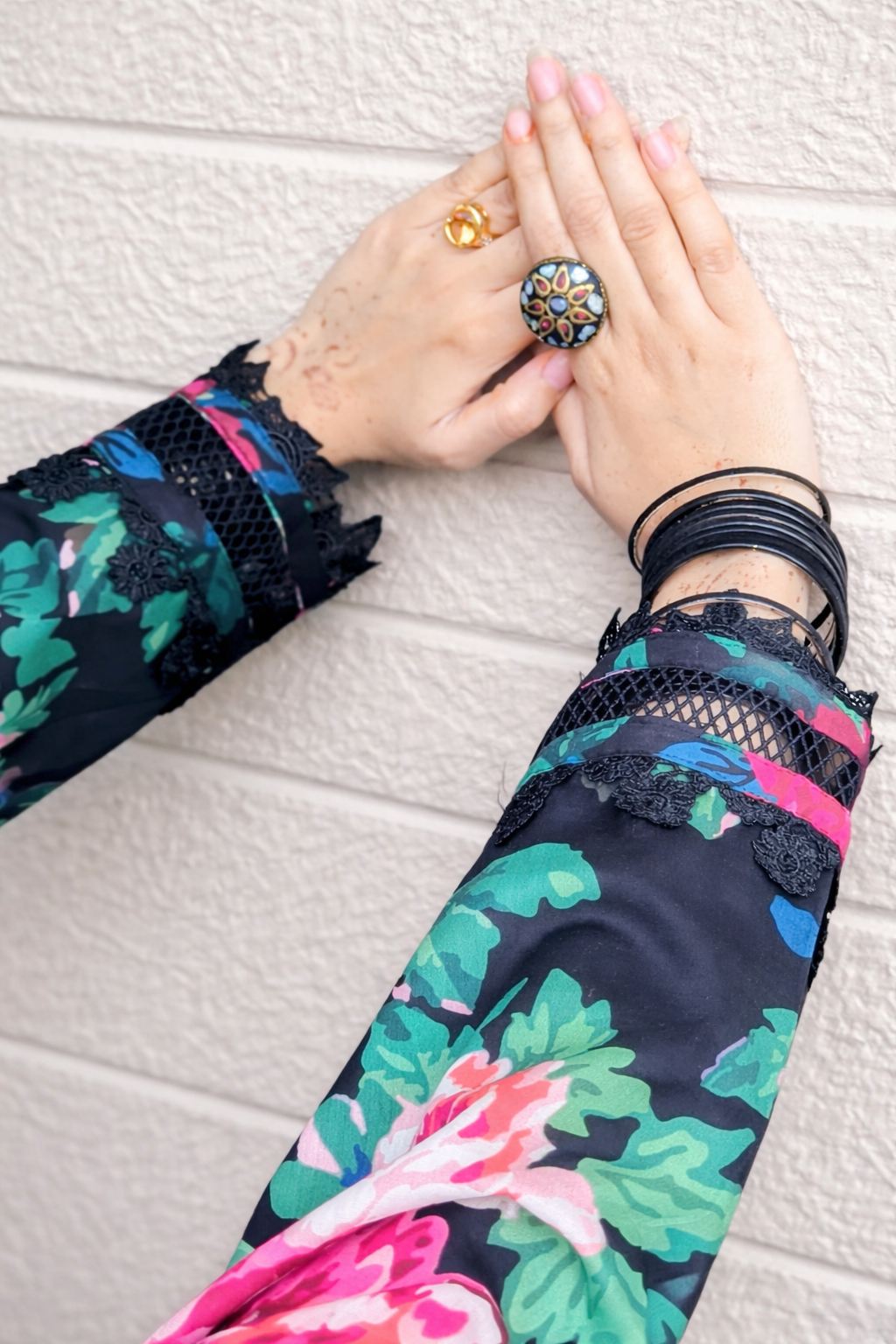 Midnight Blossom Floral 3 Piece Lawn